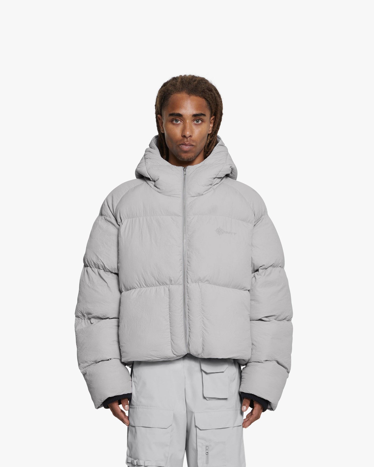 PUFFER JACKET LIGHT GREY