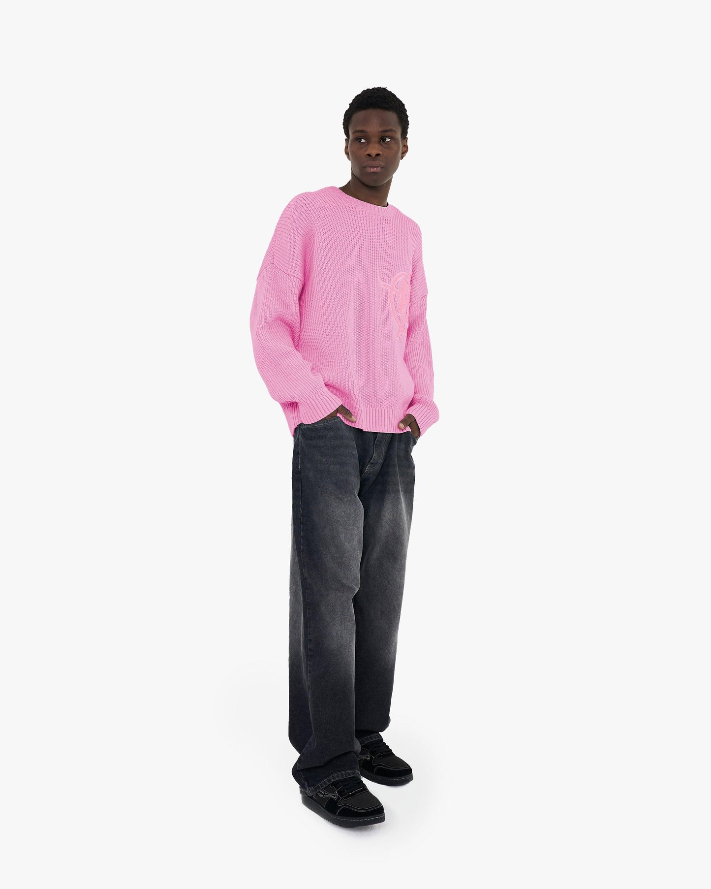 V-LOGO KNITWEAR WILD ROSE