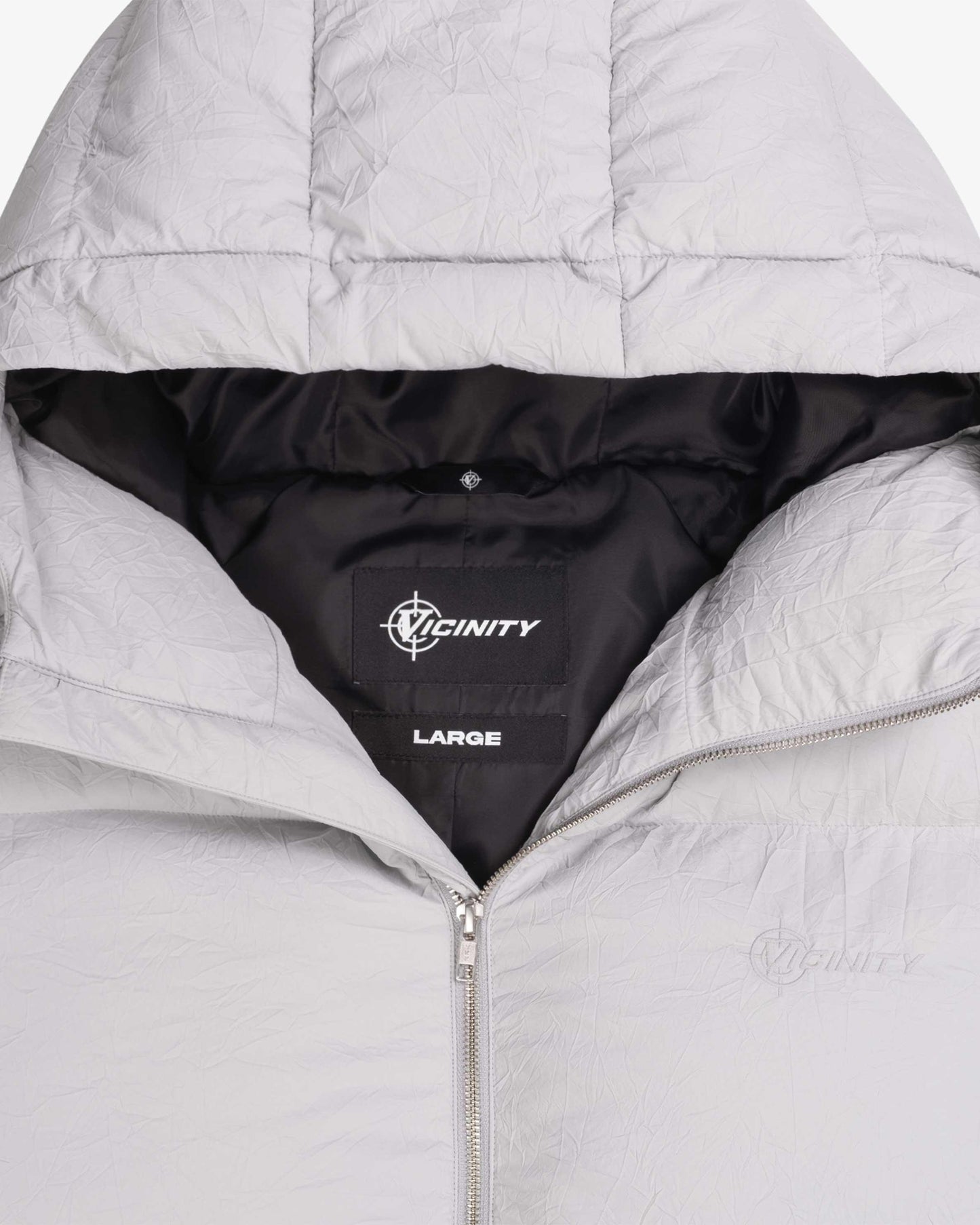 PUFFER JACKET LIGHT GREY