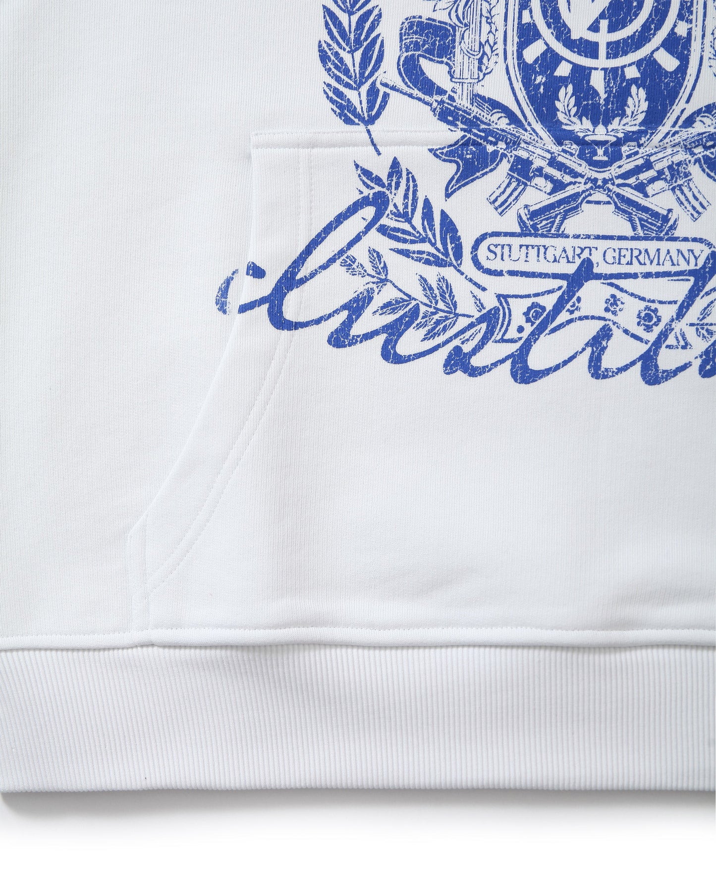 INSTITUTE HOODIE WHITE/BLUE