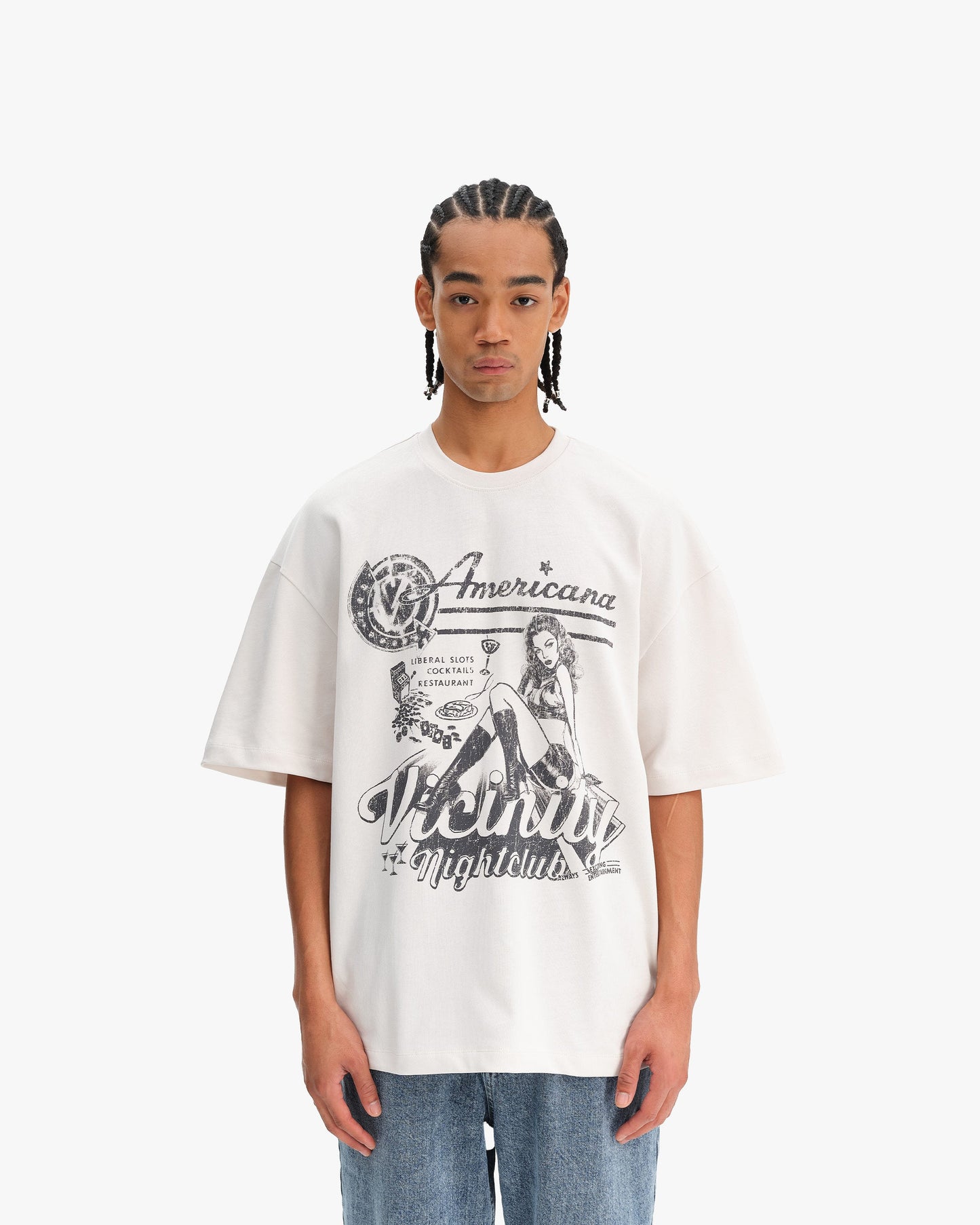 NIGHTCLUB TEE BEIGE
