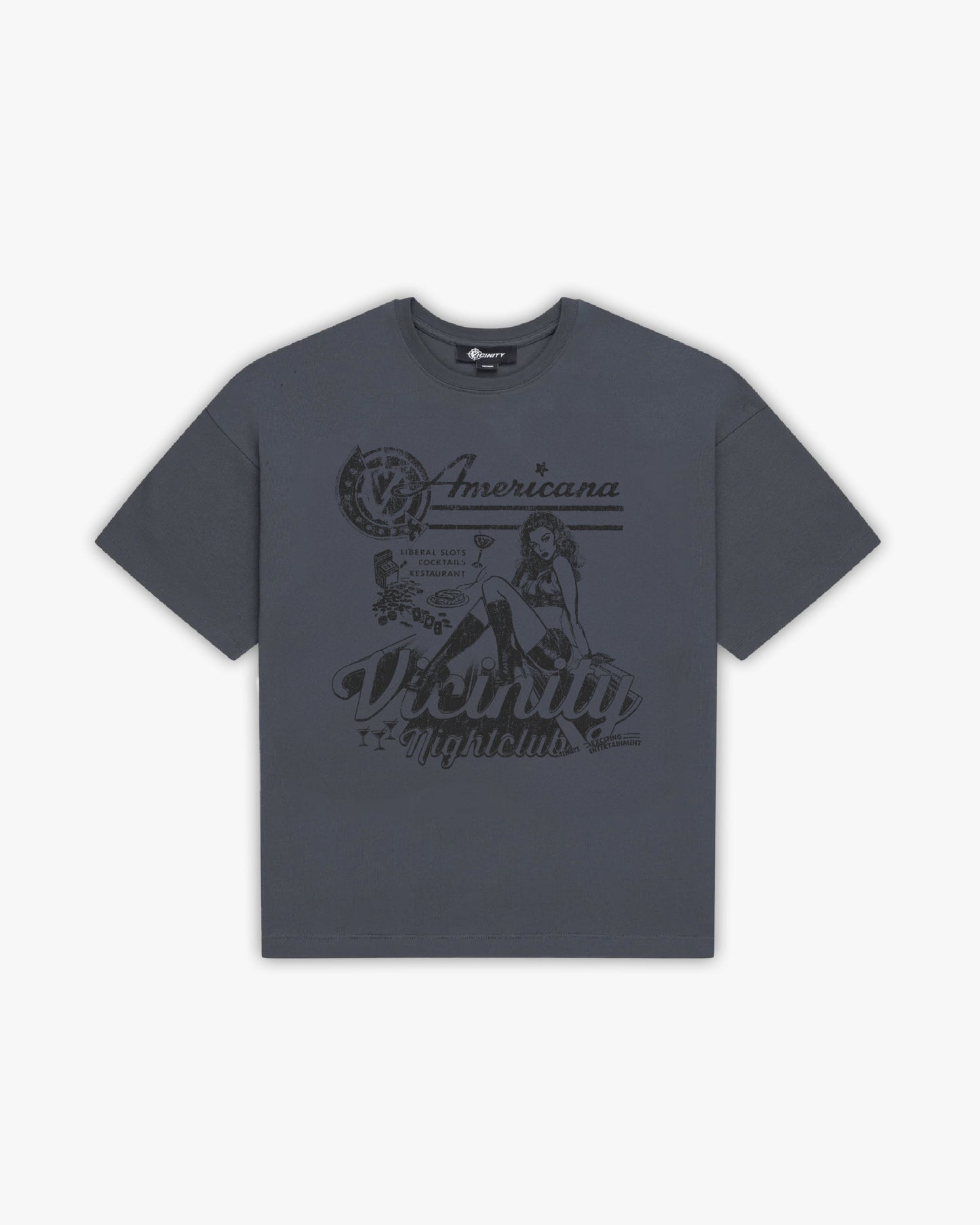 NIGHTCLUB TEE DARK GREY