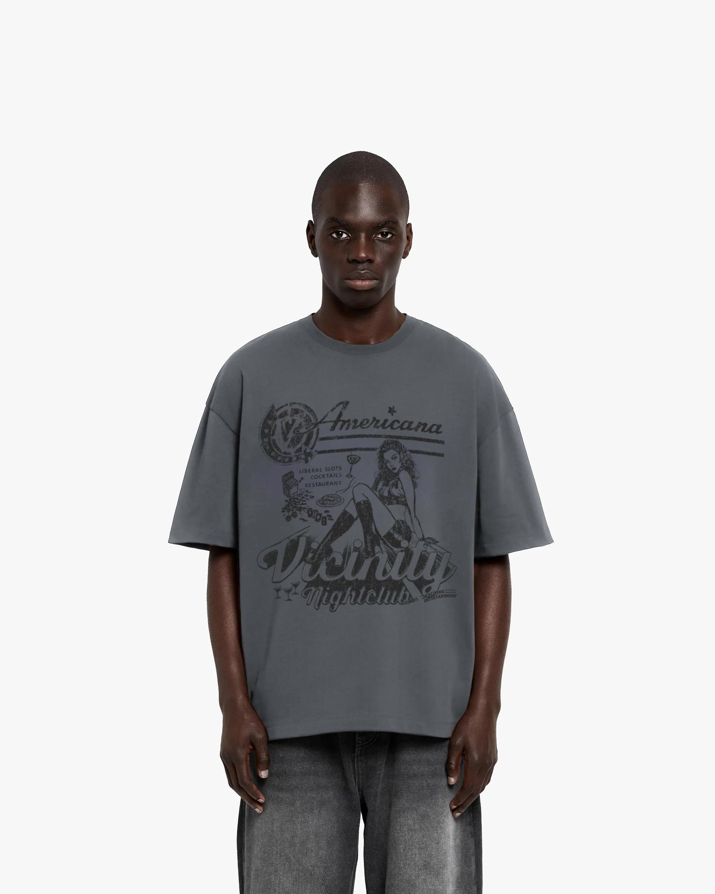 NIGHTCLUB TEE DARK GREY