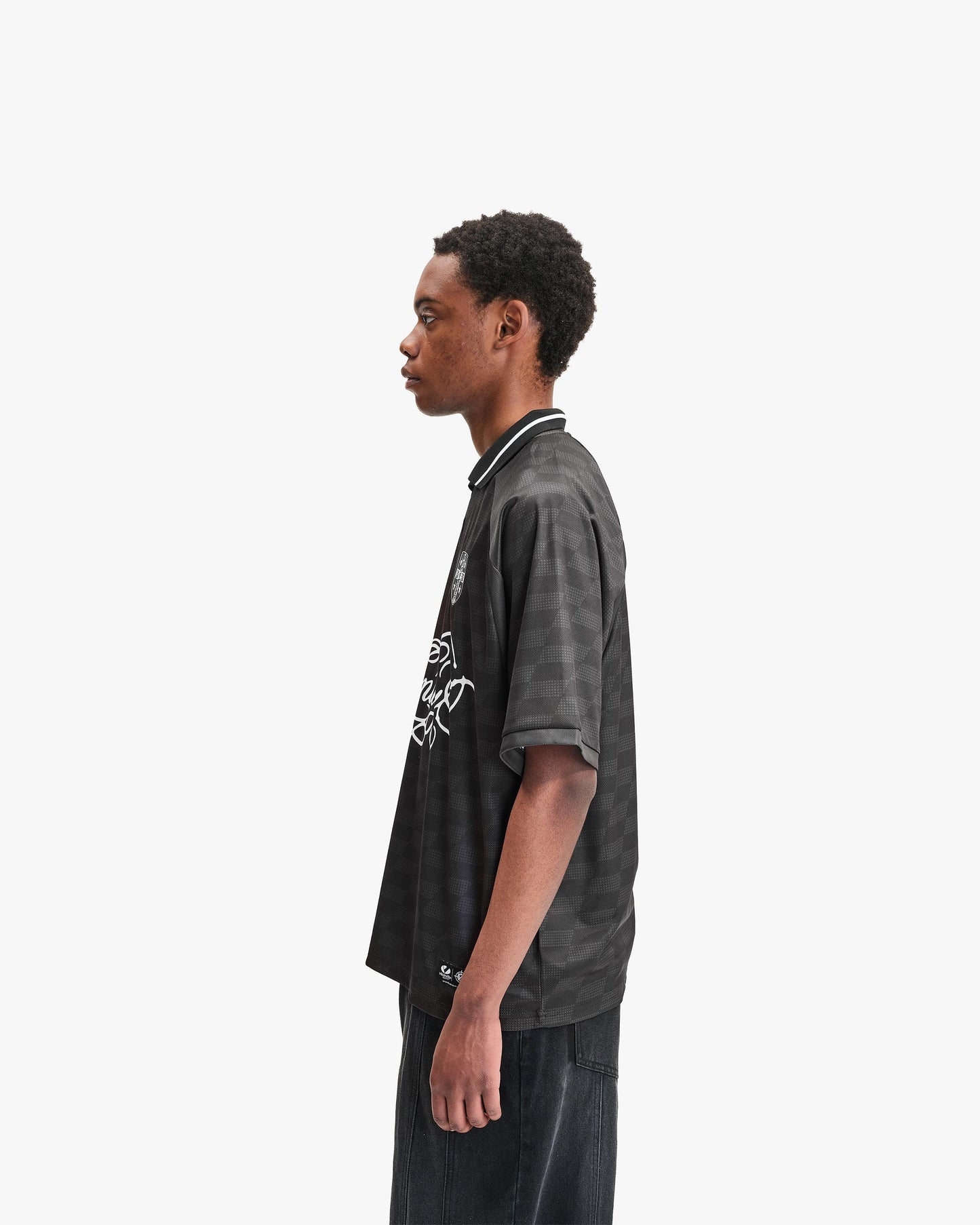 CHECKERED BW JERSEY BLACK
