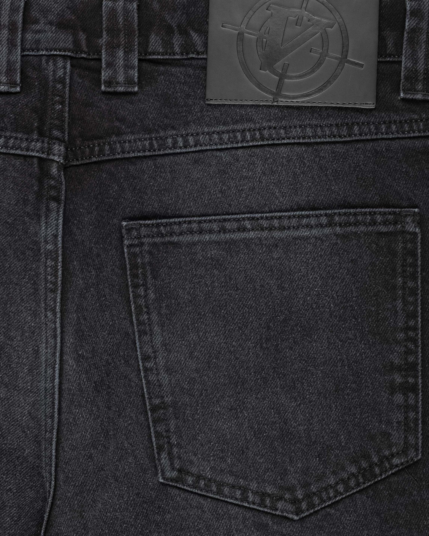 SCRIPT DENIM WASHED BLACK