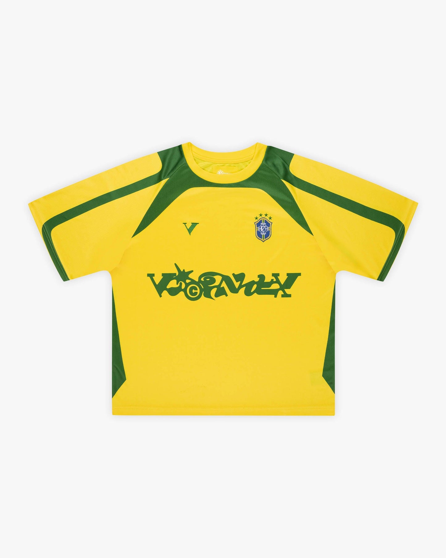 BRAZIL JERSEY + YELLOW TINTED DENIM JORTS BUNDLE
