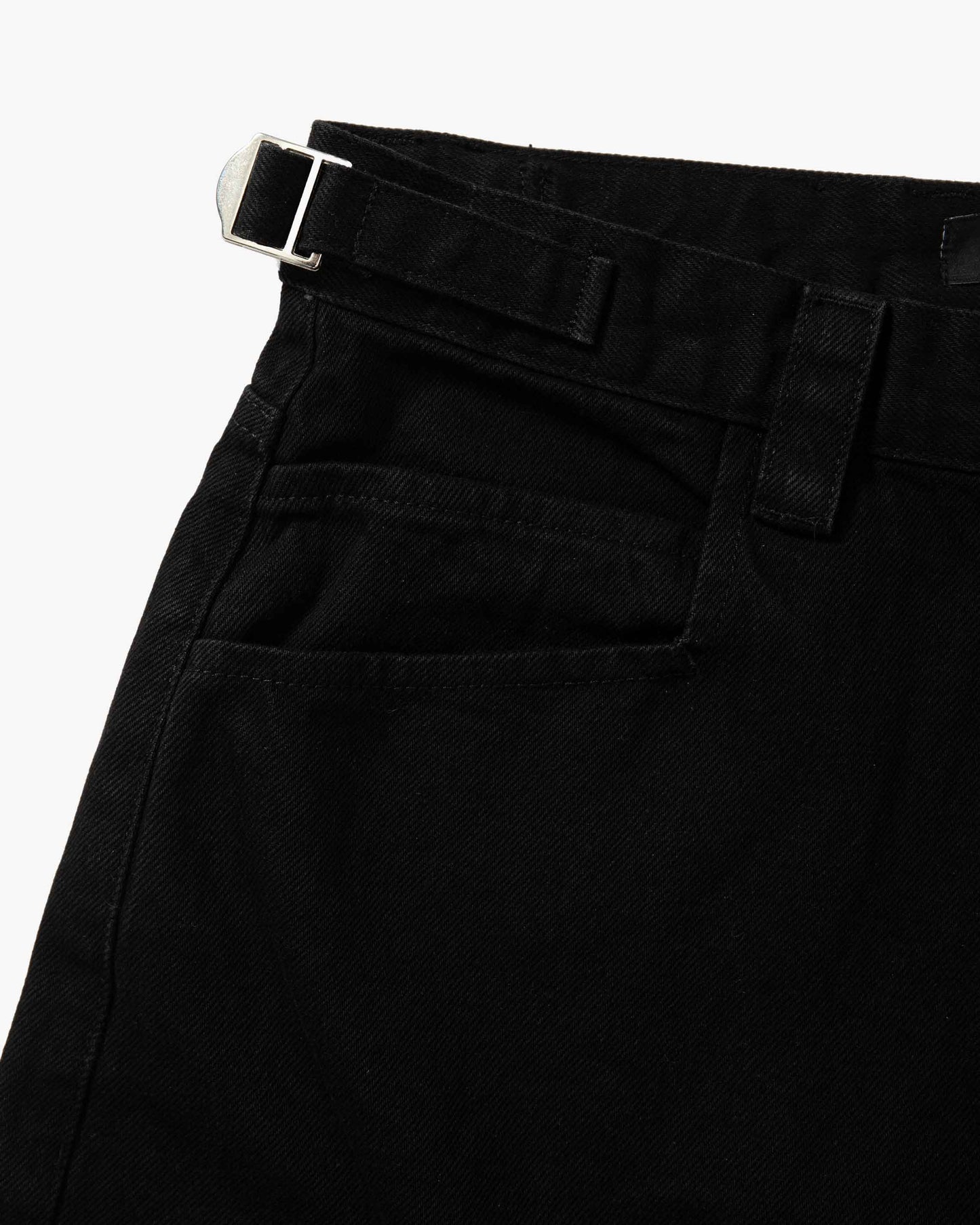 MIDNIGHT BLACK DENIM JORTS