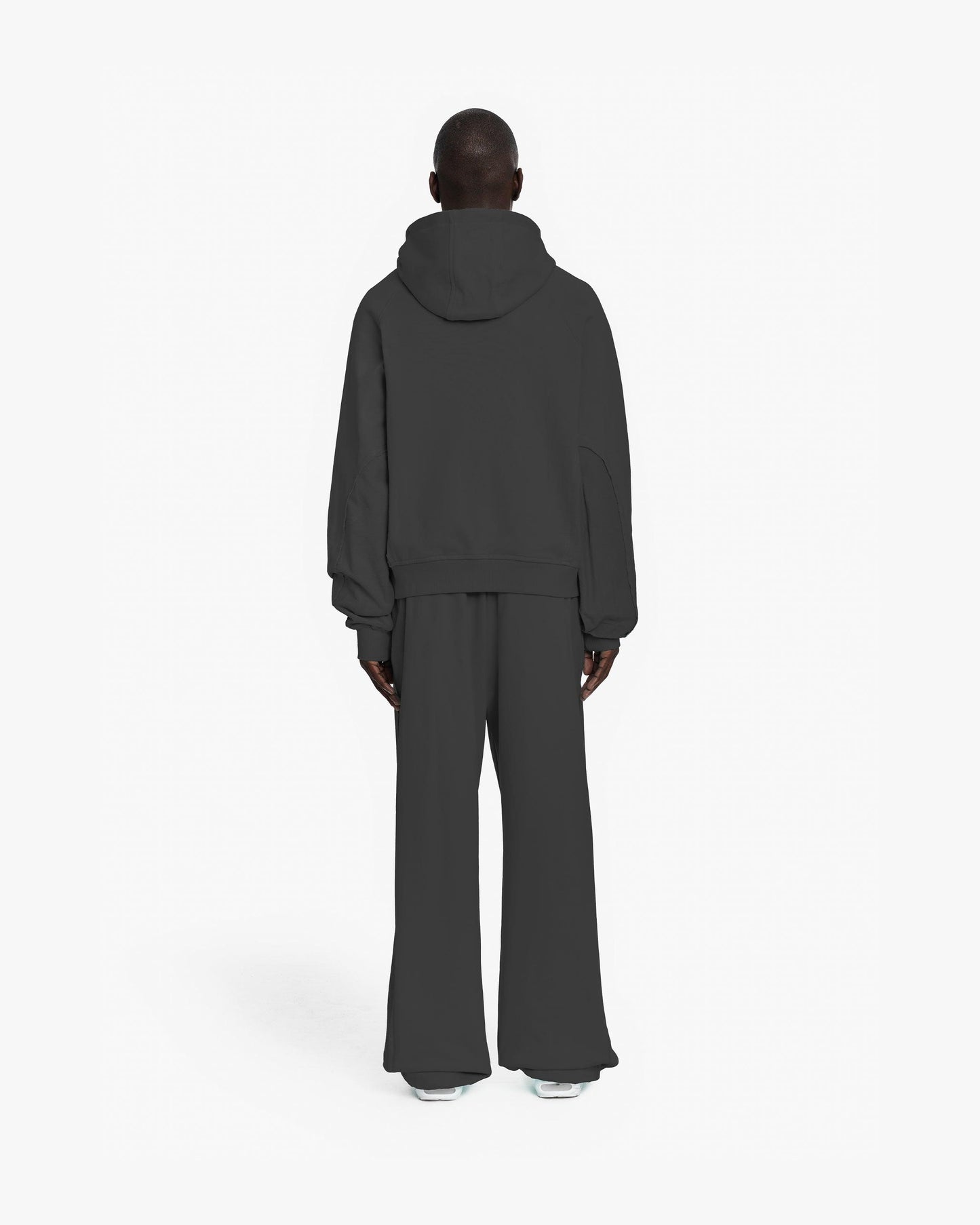 INSIDE OUT ZIP HOODIE ASH GREY