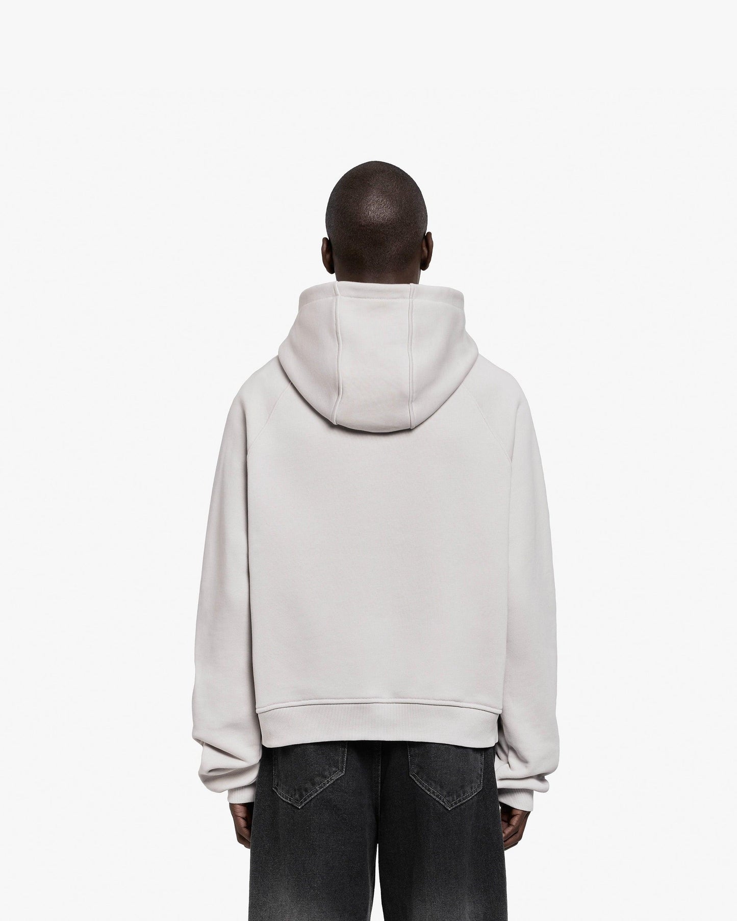 CONSTRUCTION LOGO HOODIE GREY