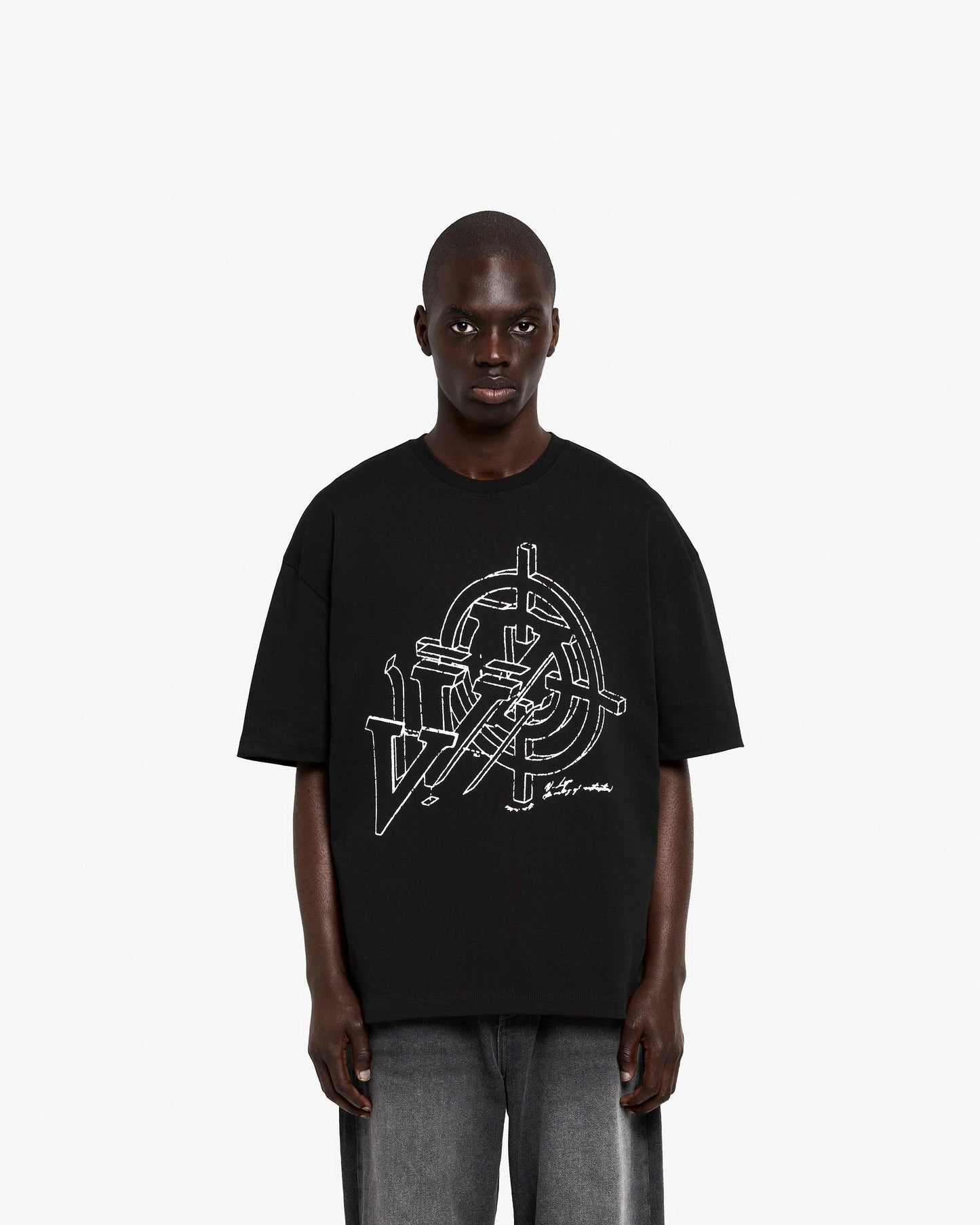 CONSTRUCTION LOGO TEE BLACK