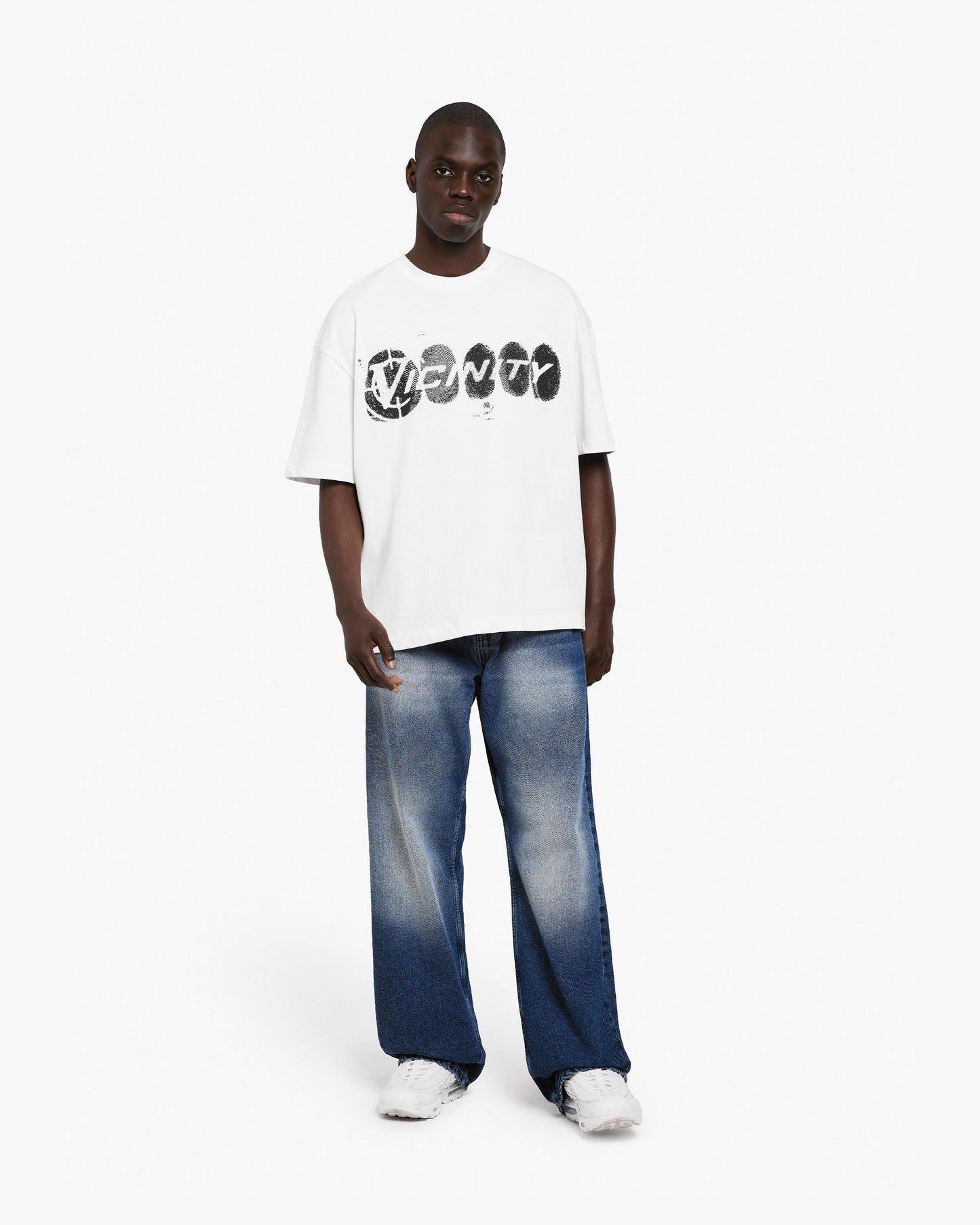FINGERPRINT TEE WHITE