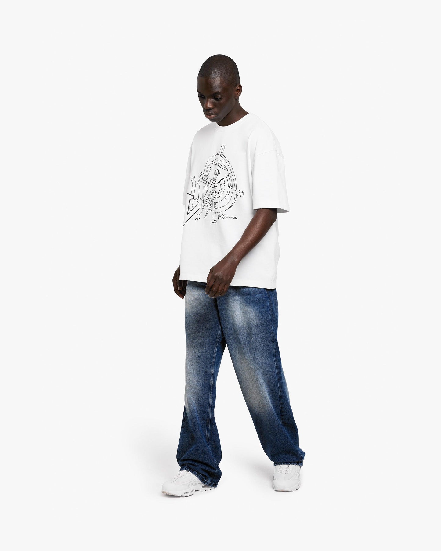 CONSTRUCTION LOGO TEE WHITE
