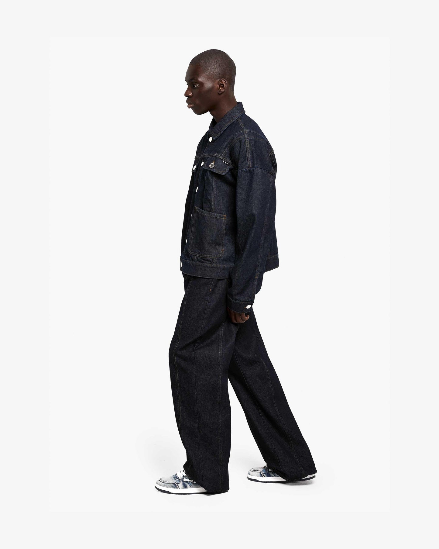 V-LOGO RAW DENIM