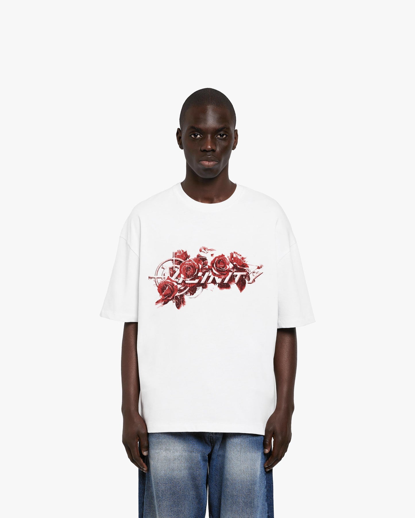 ROSE LOGO TEE WHITE