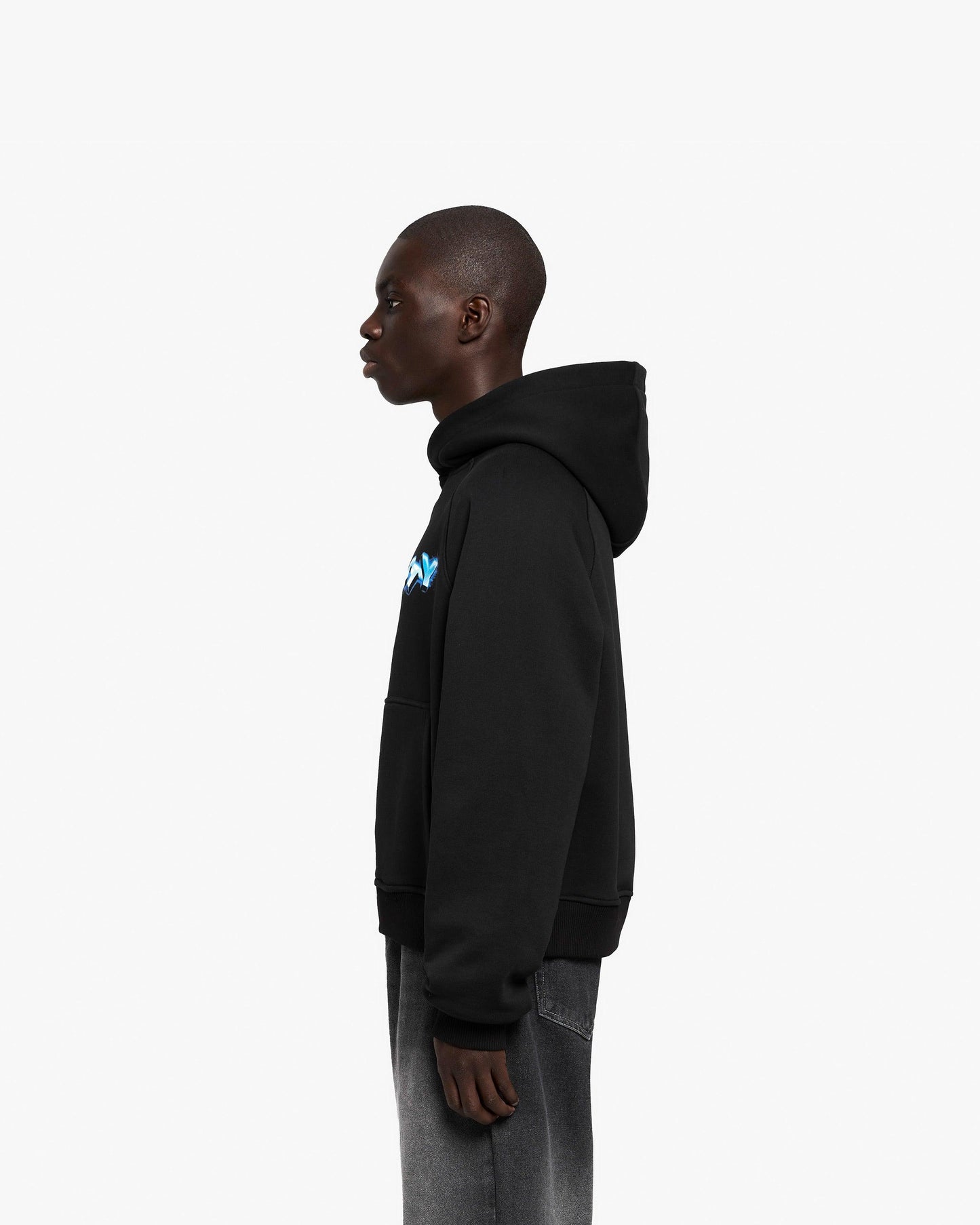 CHROME LOGO HOODIE BLACK