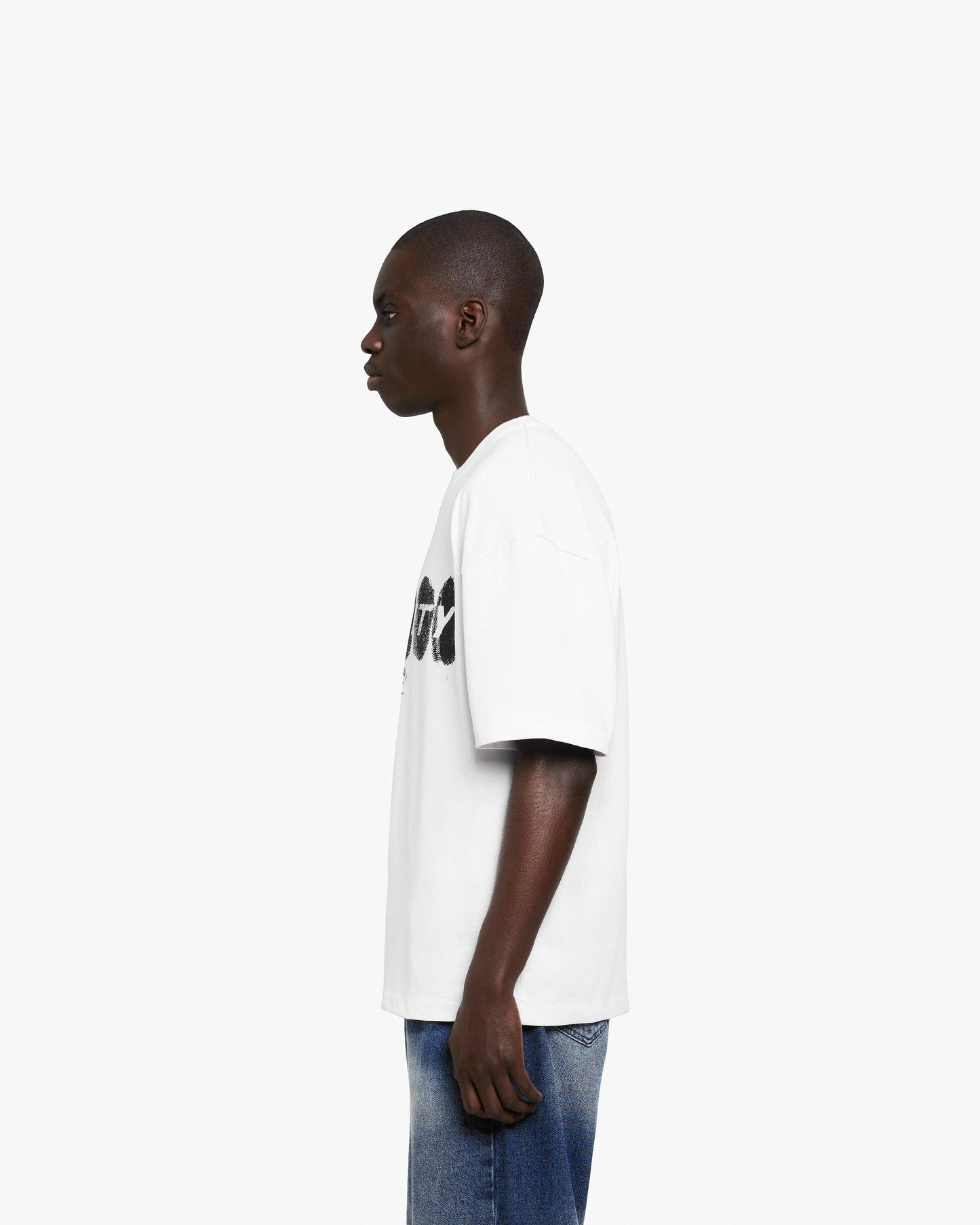 FINGERPRINT TEE WHITE