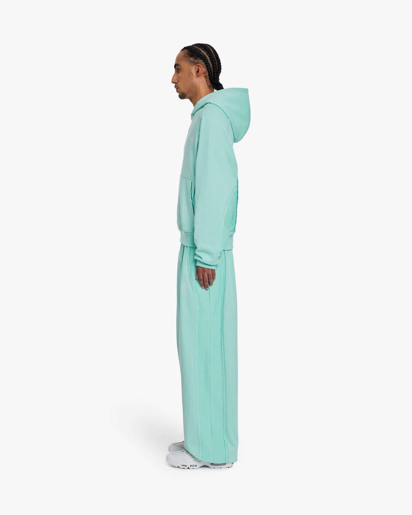 INSIDE OUT HOODIE TURQUOISE