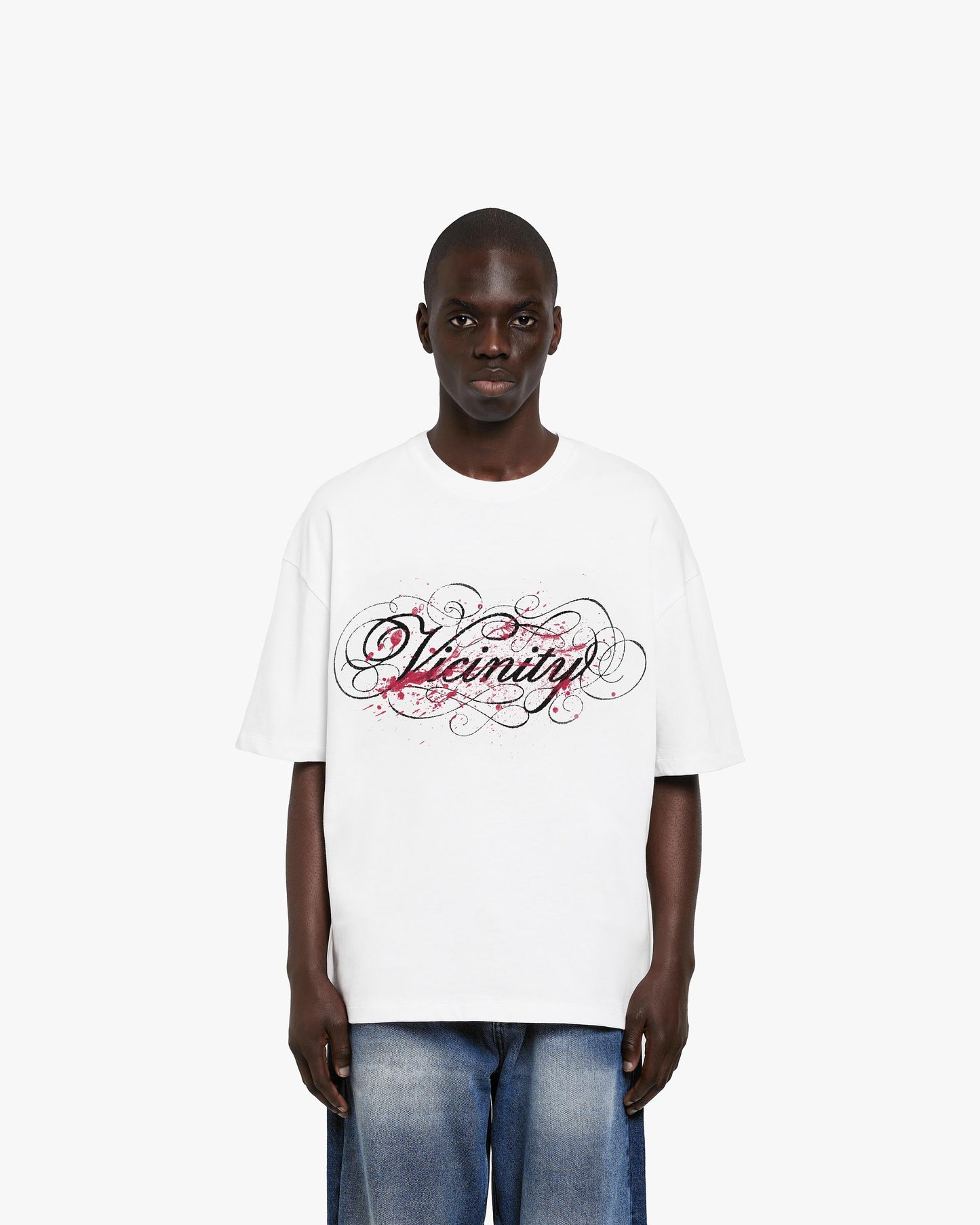 SPLATTER TEE WHITE