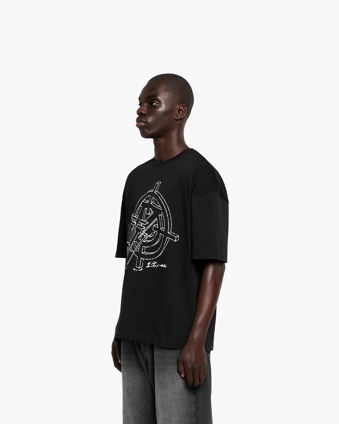 CONSTRUCTION LOGO TEE BLACK