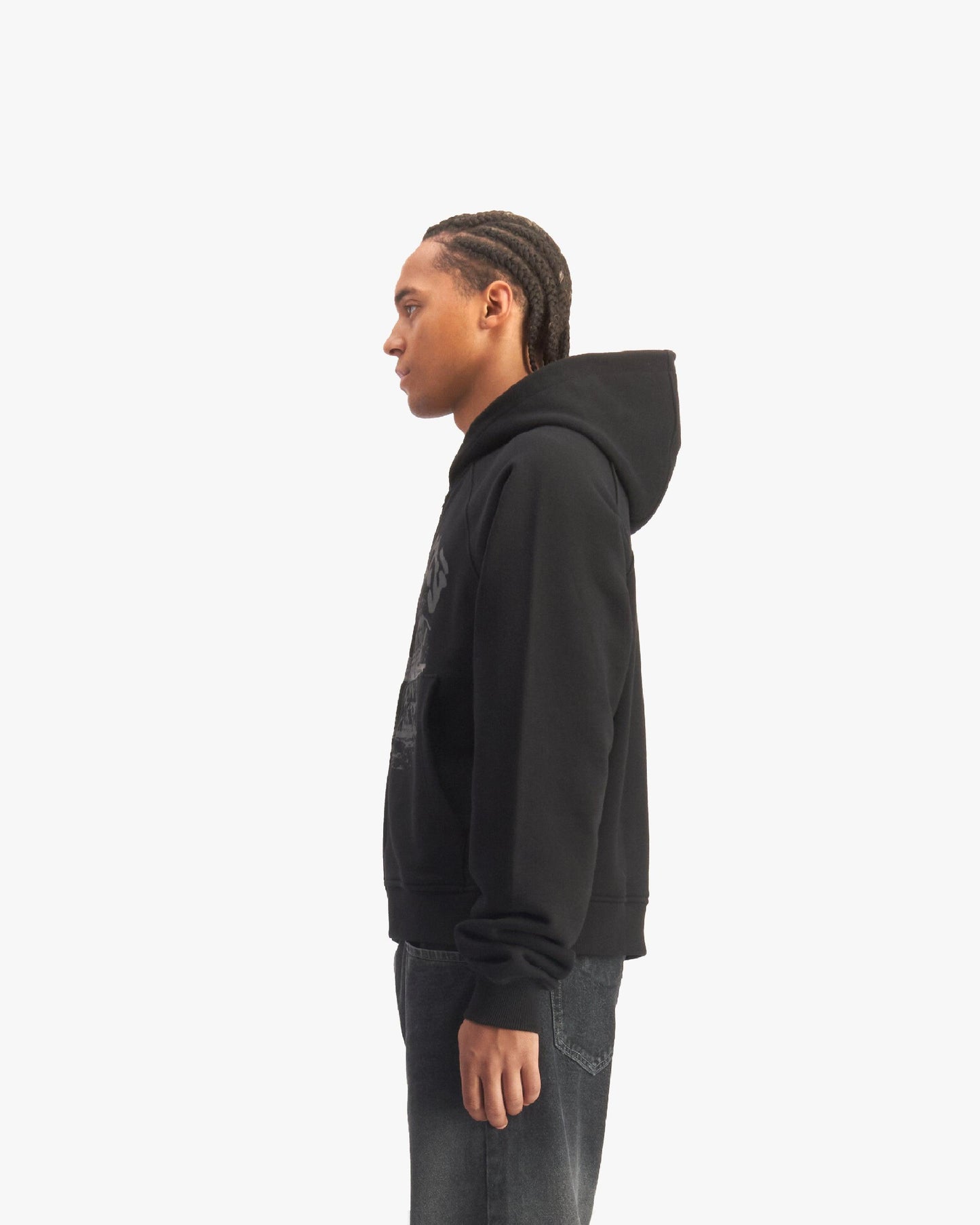 SHOOTING HOUSE ZIP HOODIE BLACK