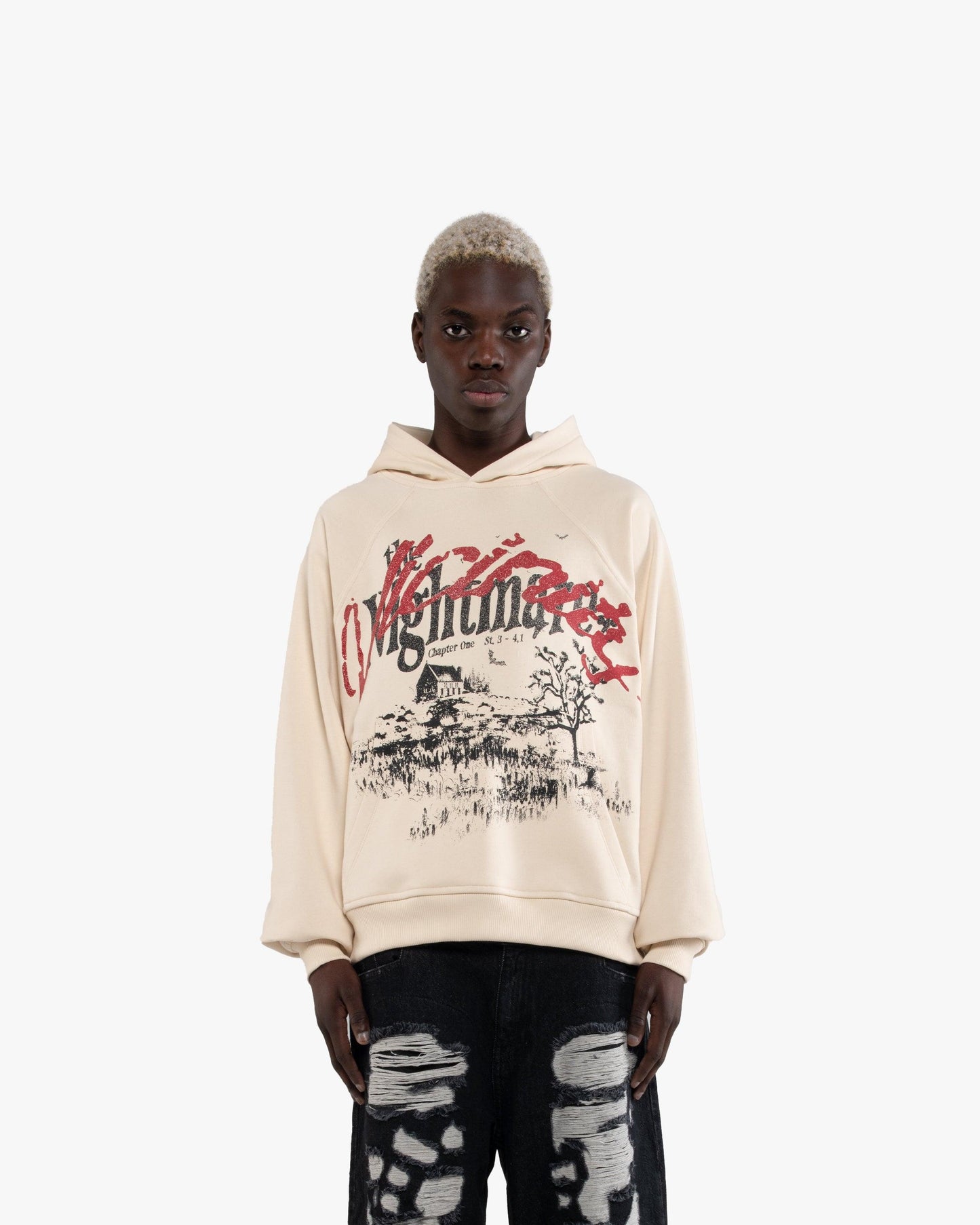 NIGHTMARE HOODIE BEIGE