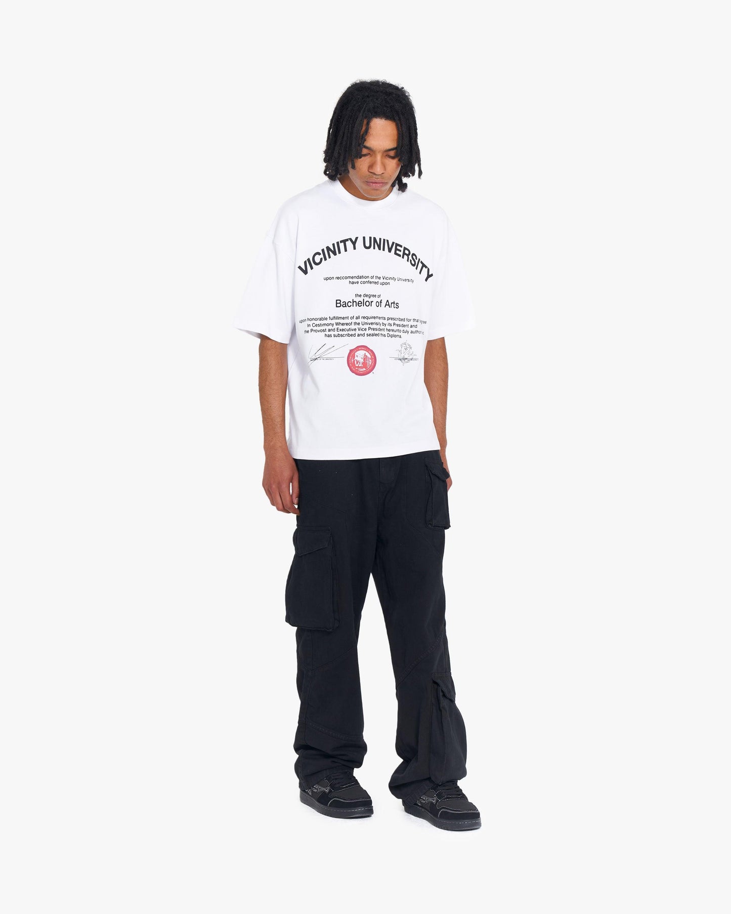 UNIVERSITY TEE WHITE