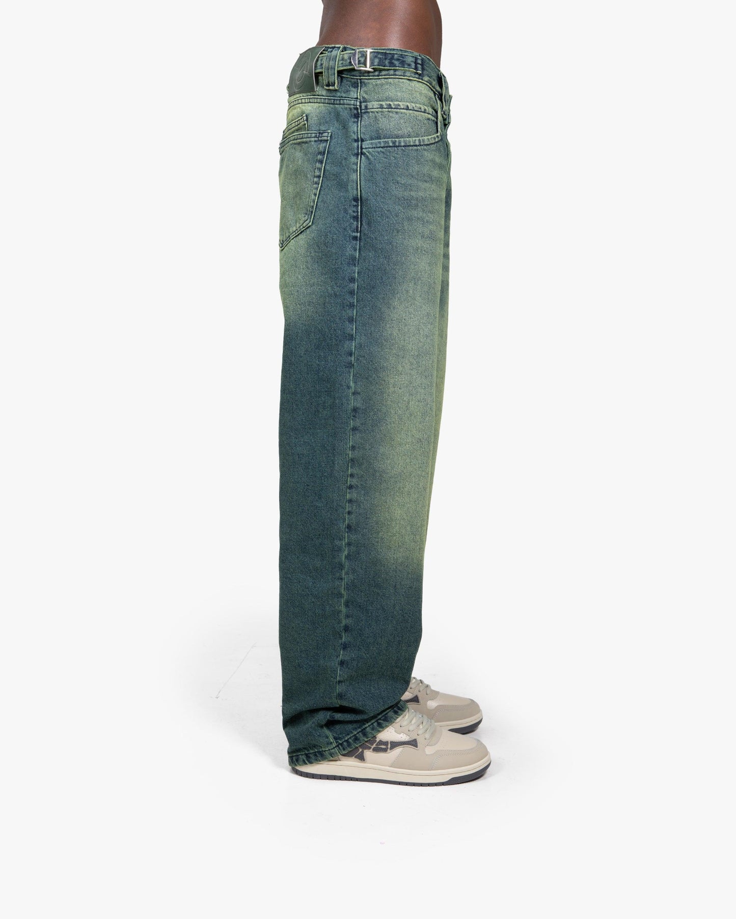 GREEN TINTED DENIM