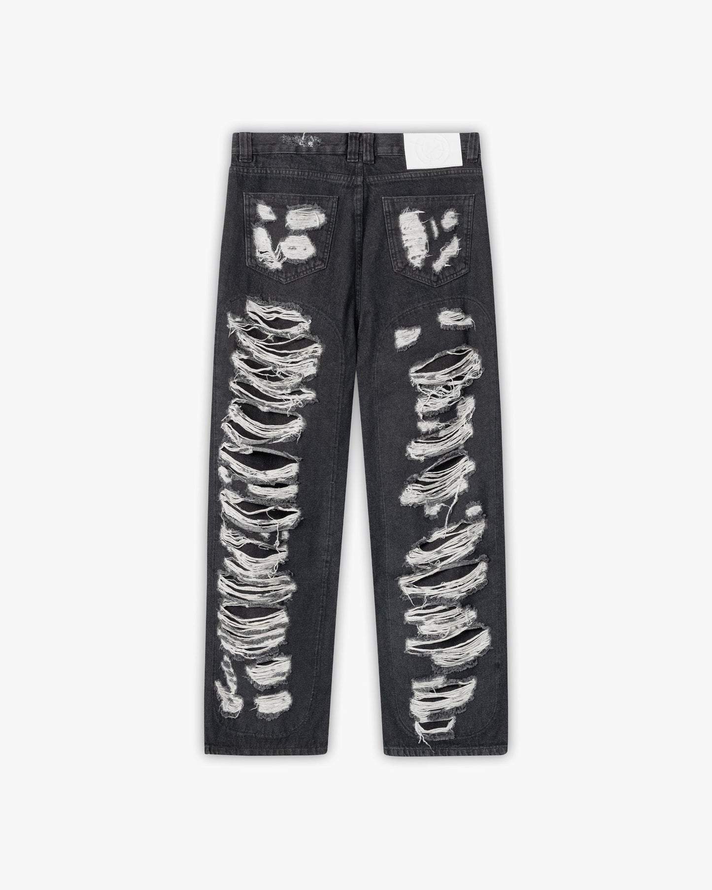 DISTRESSED DENIM BLACK