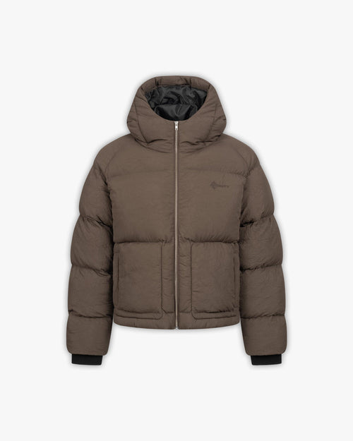 PUFFER JACKET BROWN