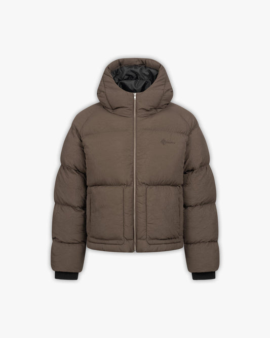PUFFER JACKET BROWN
