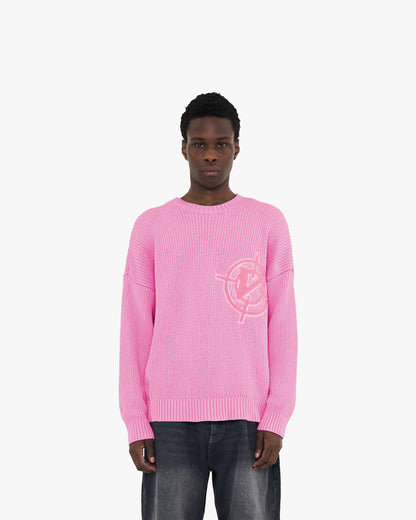 V-LOGO KNITWEAR WILD ROSE