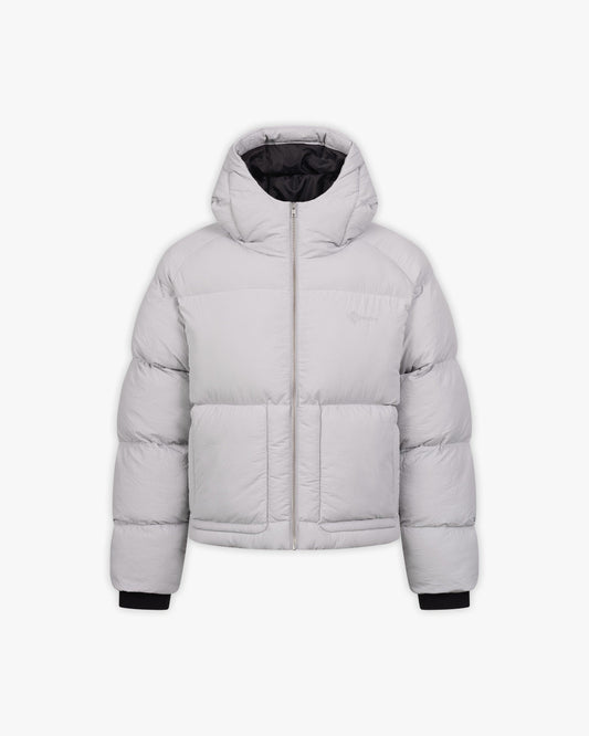 PUFFER JACKET LIGHT GREY