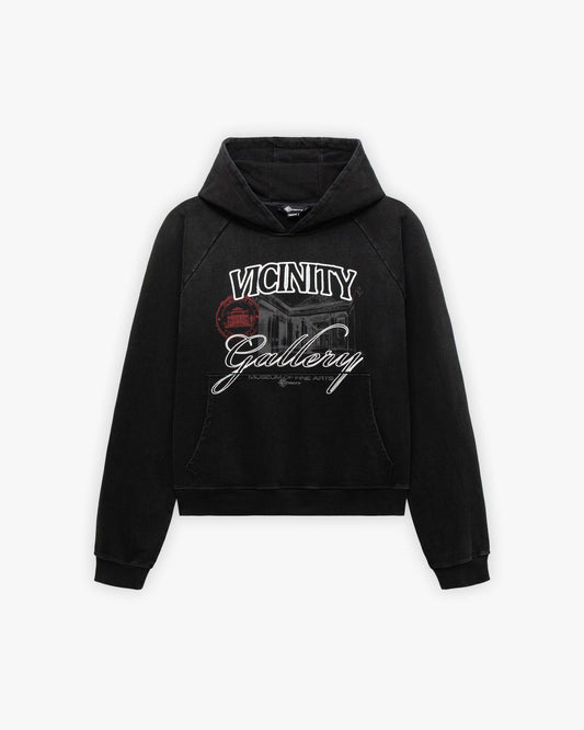 GALLERY HOODIE WASHED BLACK
