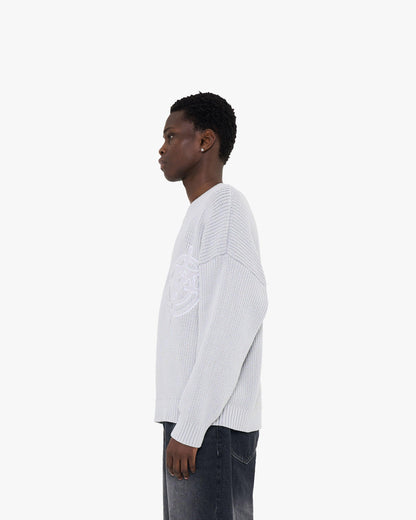 V-LOGO KNITWEAR LIGHT GREY