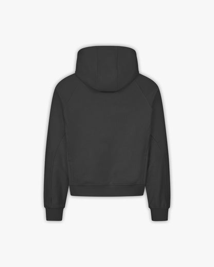 INSIDE OUT ZIP HOODIE ASH GREY