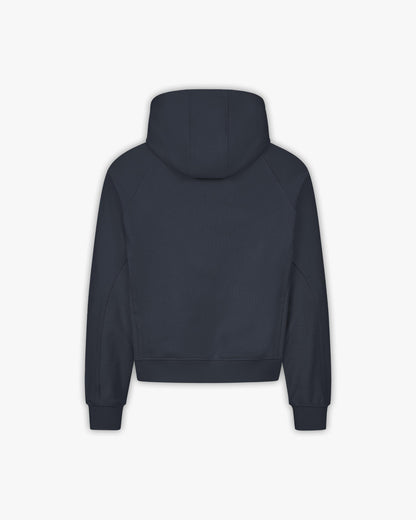 INSIDE OUT ZIP HOODIE NAVY