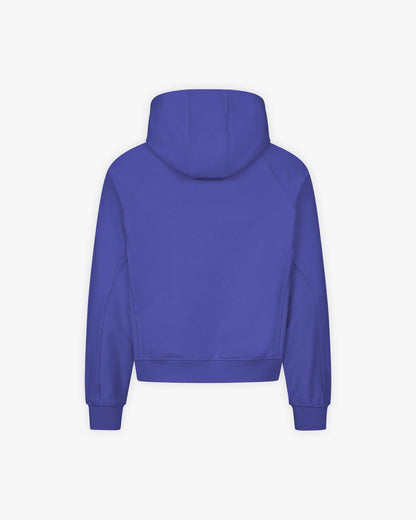 INSIDE OUT ZIP HOODIE OCEAN BLUE