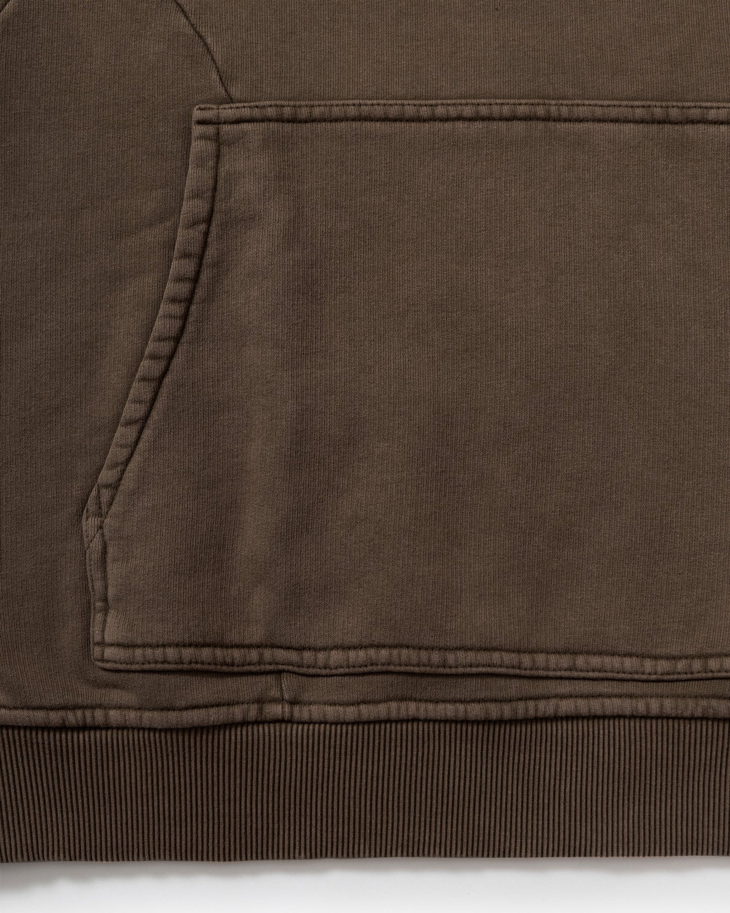 ACID WASHED HOODIE BROWN