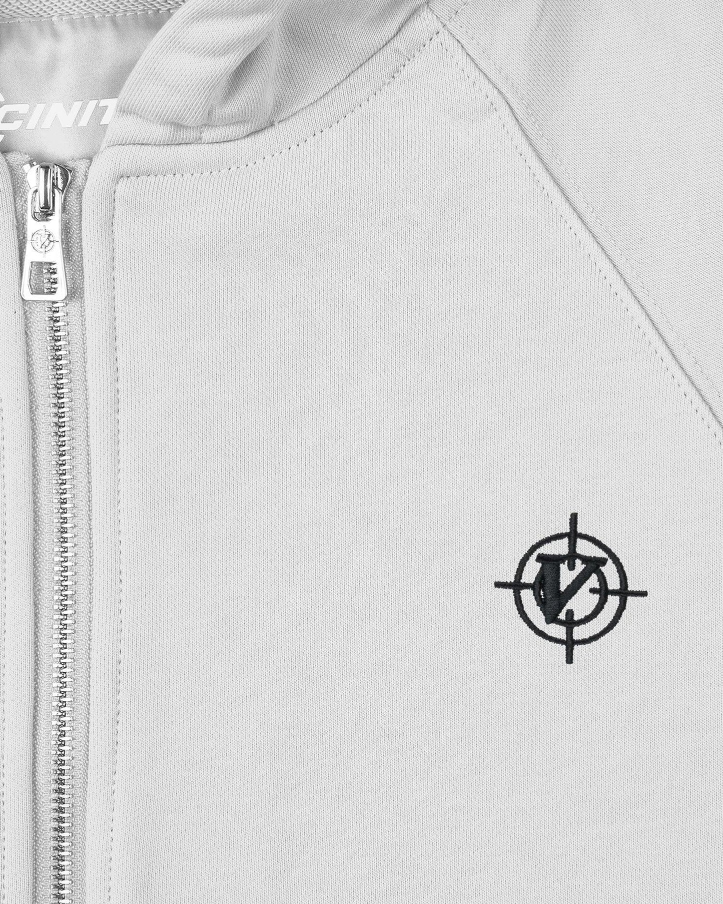INSIDE OUT ZIP HOODIE LIGHT GREY