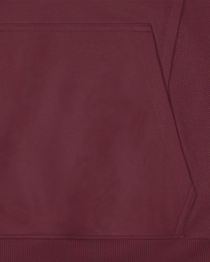 INSIDE OUT HOODIE WINE RED
