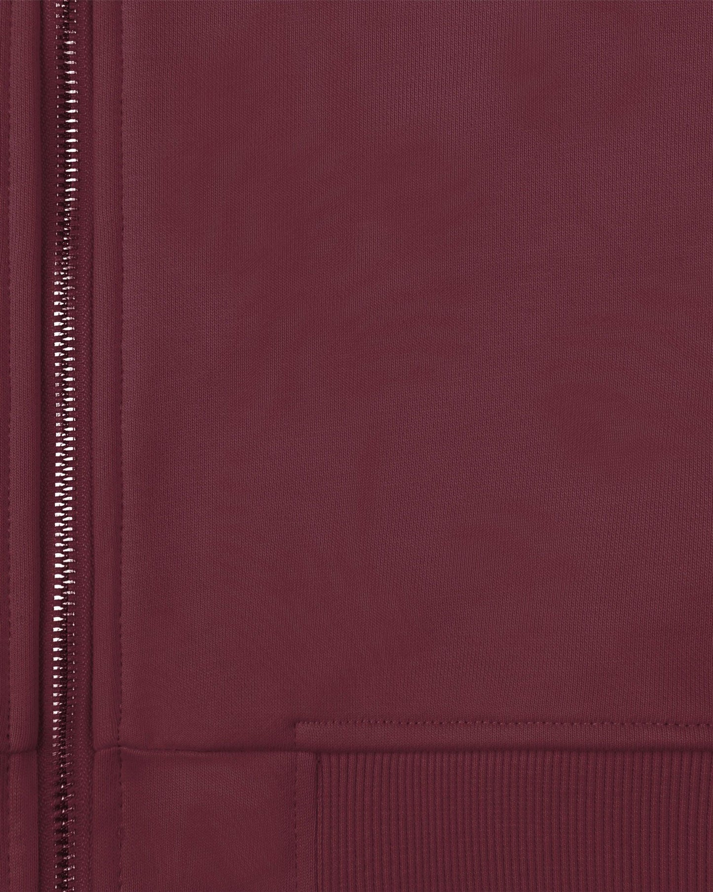 INSIDE OUT ZIP HOODIE WINE RED