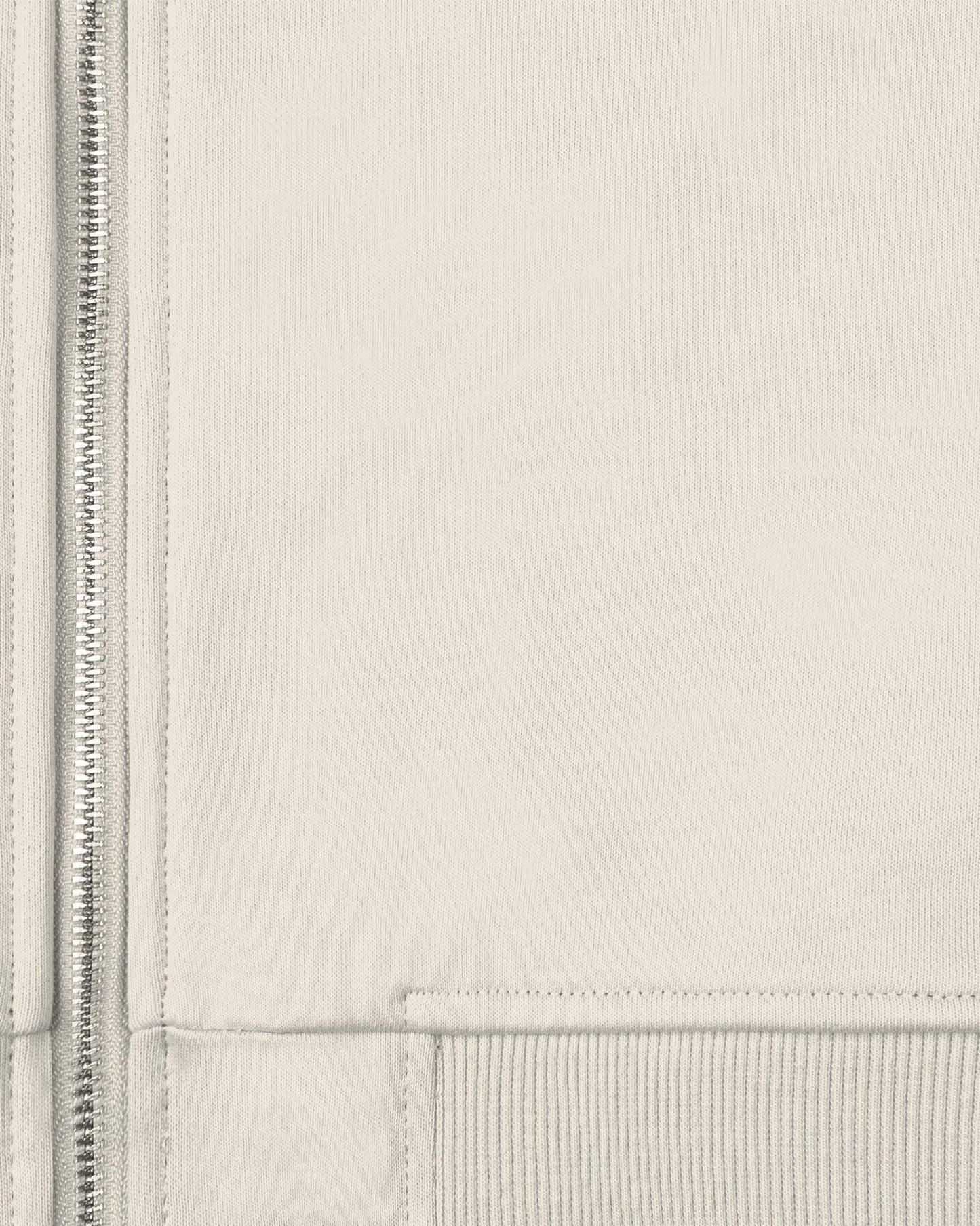 INSIDE OUT ZIP HOODIE BEIGE