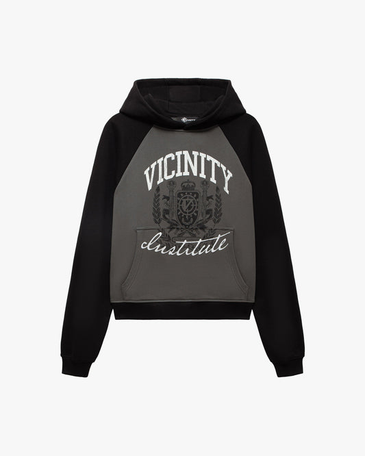 INSTITUTE HOODIE GREY/BLACK