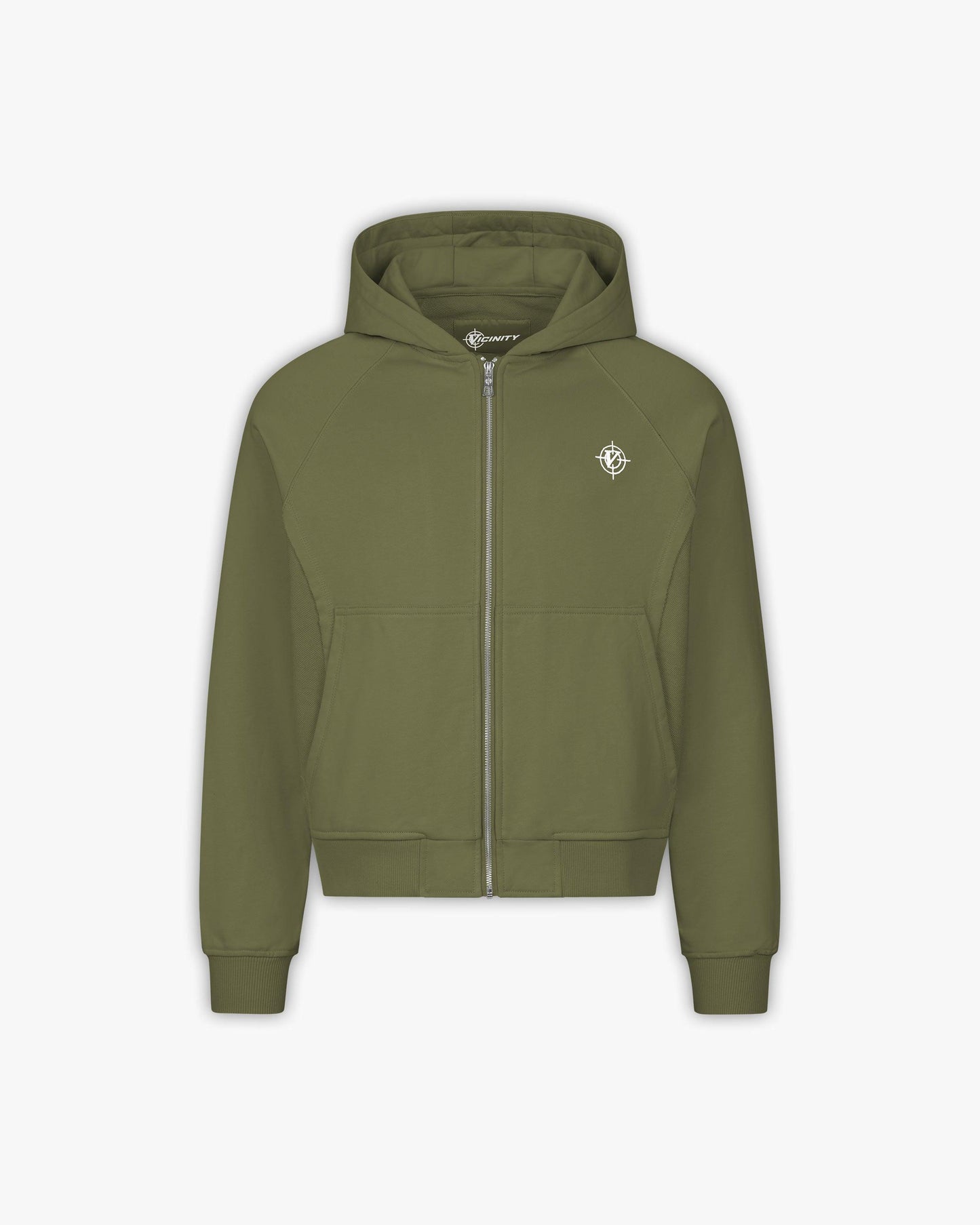 INSIDE OUT ZIP HOODIE KHAKI