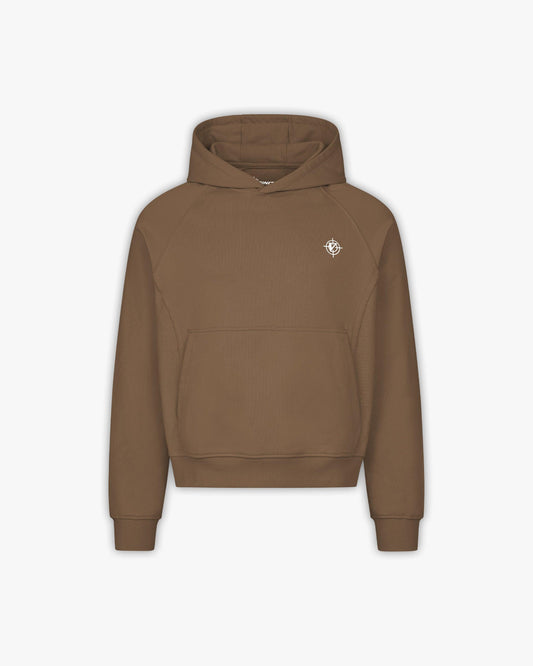 INSIDE OUT HOODIE CHOCOLATE BROWN