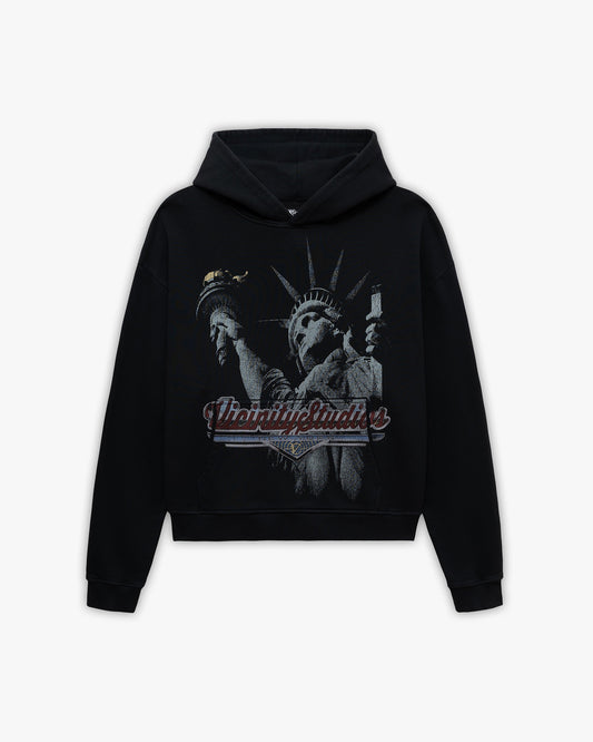 LADY LIBERTY HOODIE VINTAGE WASH
