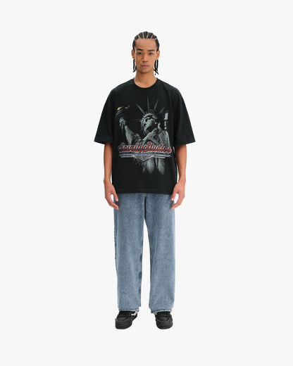 LADY LIBERTY TEE VINTAGE WASH