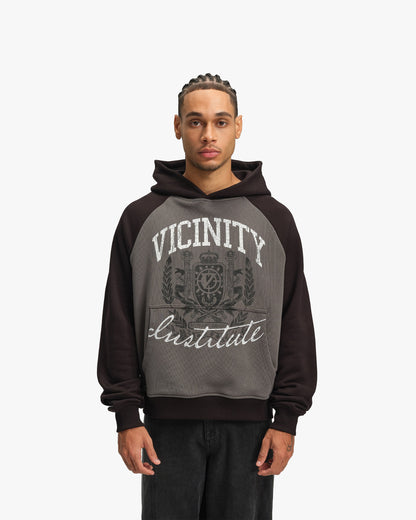 INSTITUTE HOODIE GREY/BLACK