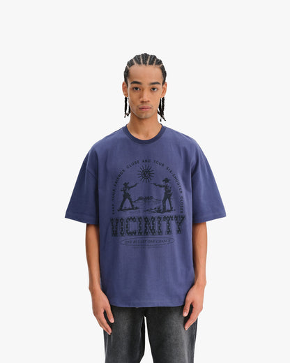 SIX SHOOTER DUEL TEE NAVY