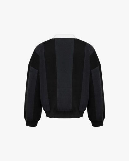 SPORTS TEAM JERSEY KNIT BLACK
